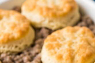 Biscuit And Gravy Hash Brown Casserole