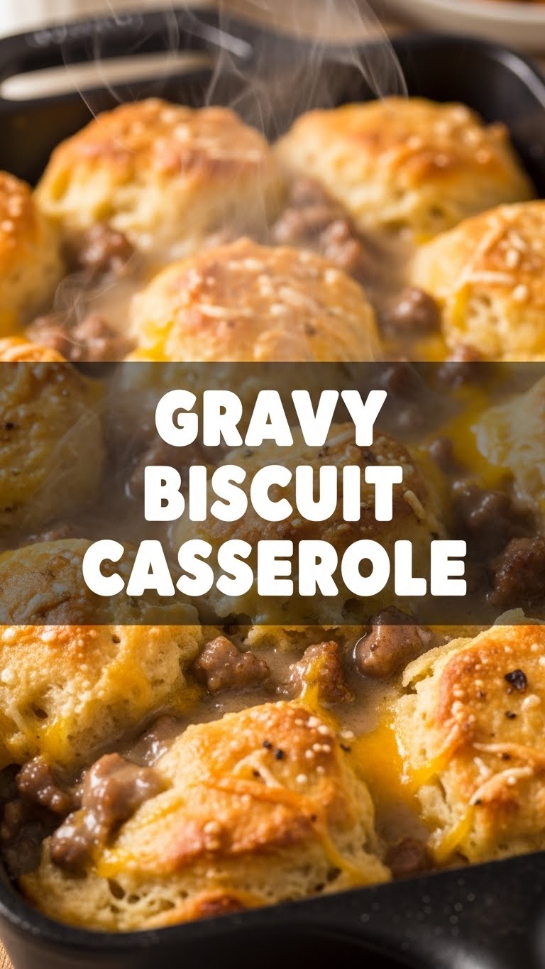 Gravy Biscuit Casserole