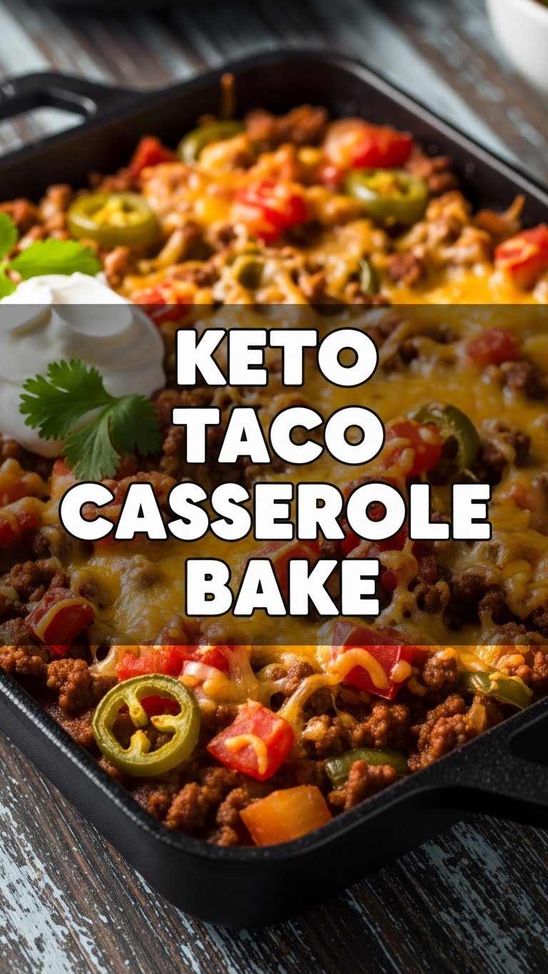 Keto Taco Casserole Bake