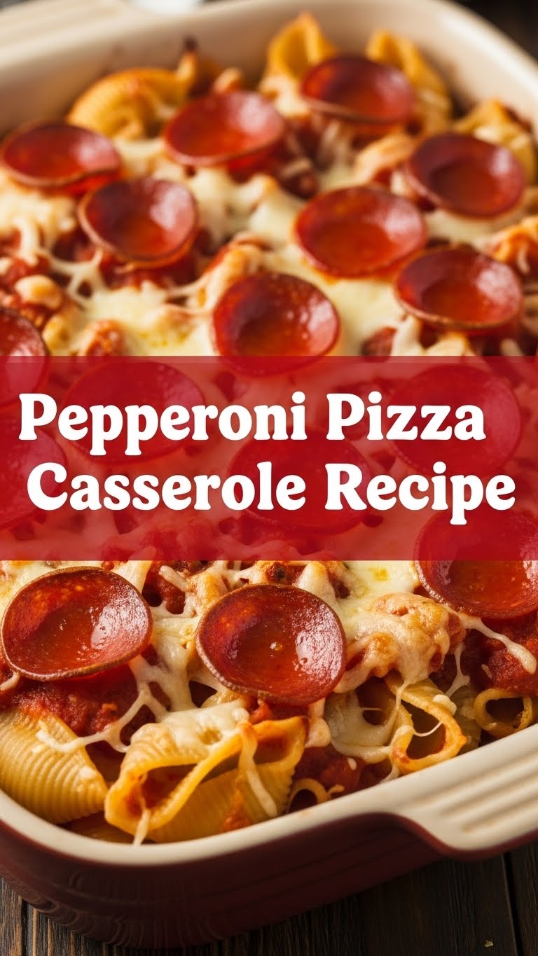 Pepperoni Pizza Casserole Recipe