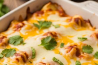 Creamy Chicken Enchilada Casserole