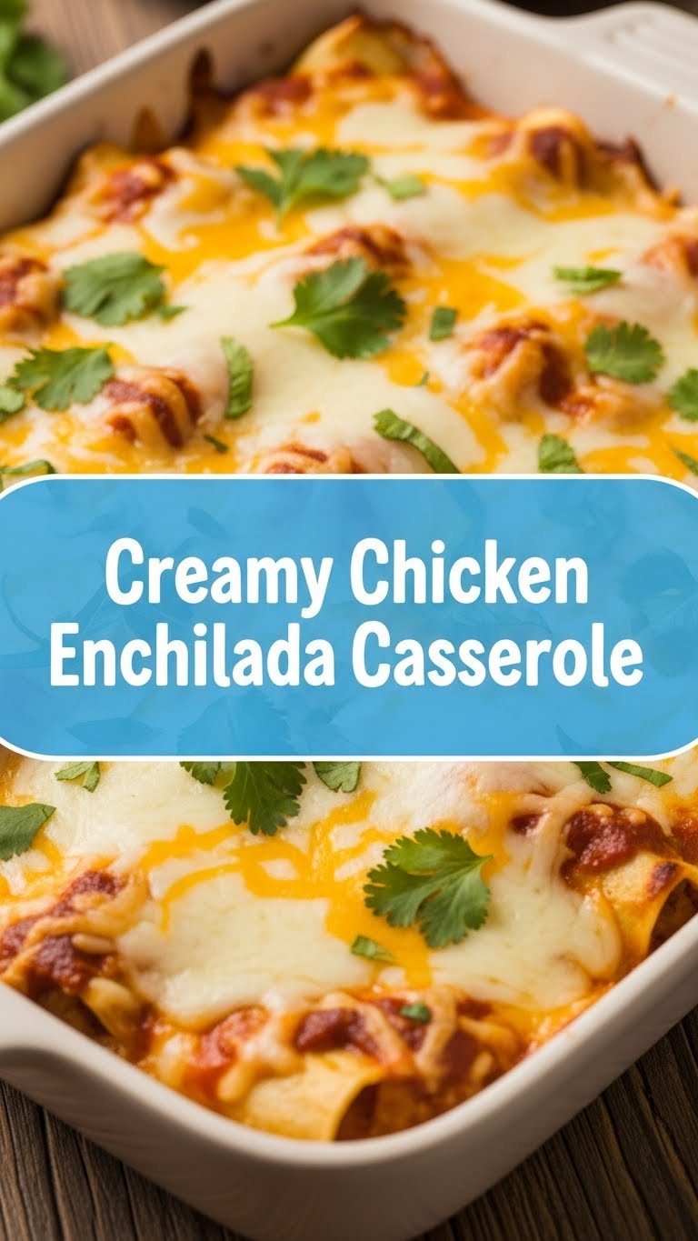 Creamy Chicken Enchilada Casserole