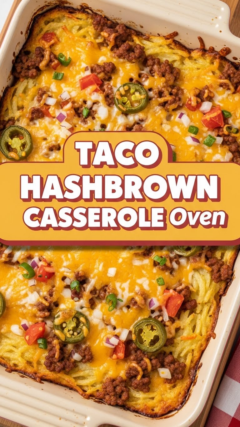 Taco Hashbrown Casserole Oven