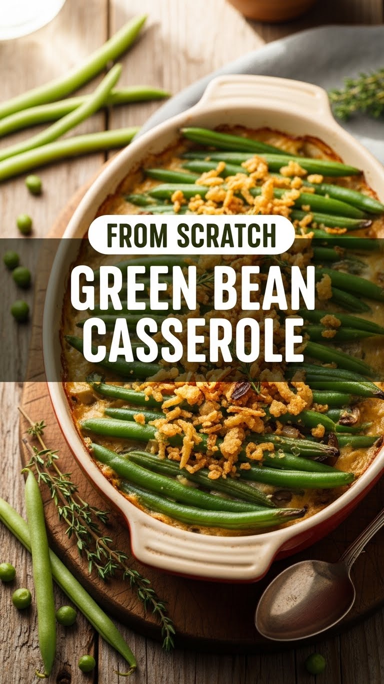 From Scratch Green Bean Casserole