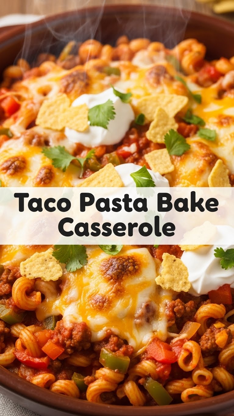 Taco Pasta Bake Casserole