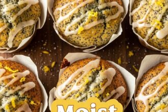 Moist Lemon Poppyseed Muffins