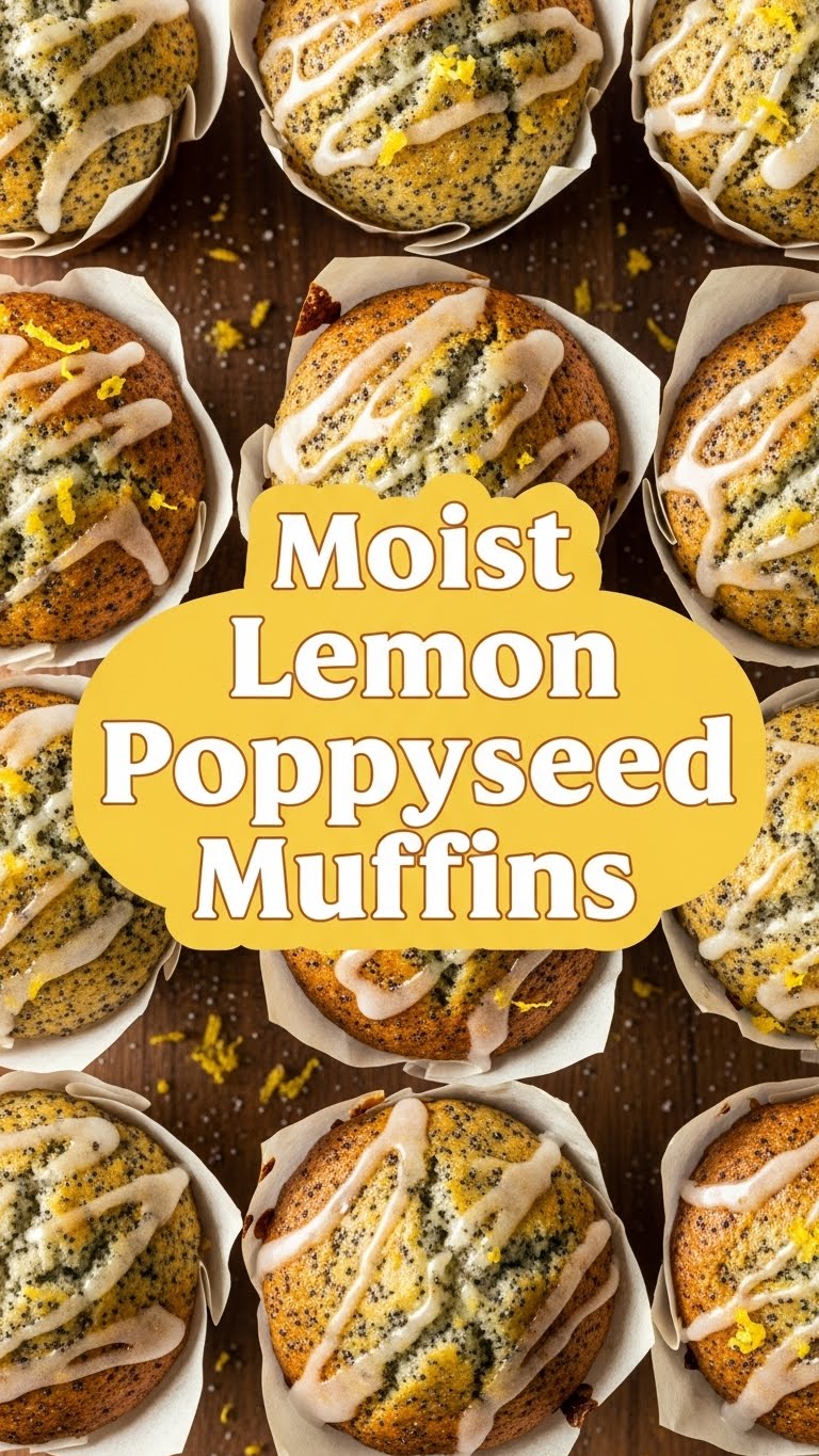 Moist Lemon Poppyseed Muffins