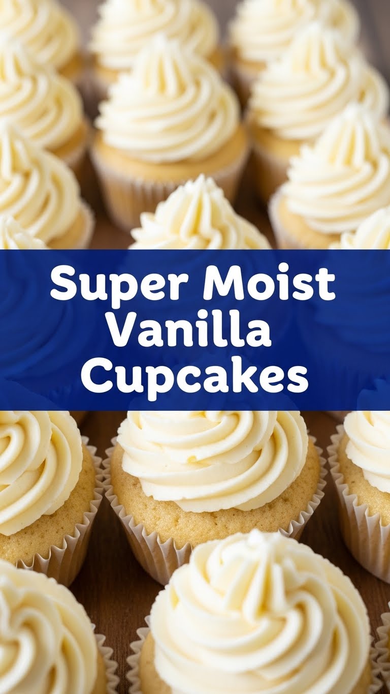 Super Moist Vanilla Cupcakes