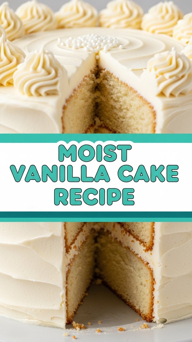 Moist Vanilla Cake Recipe