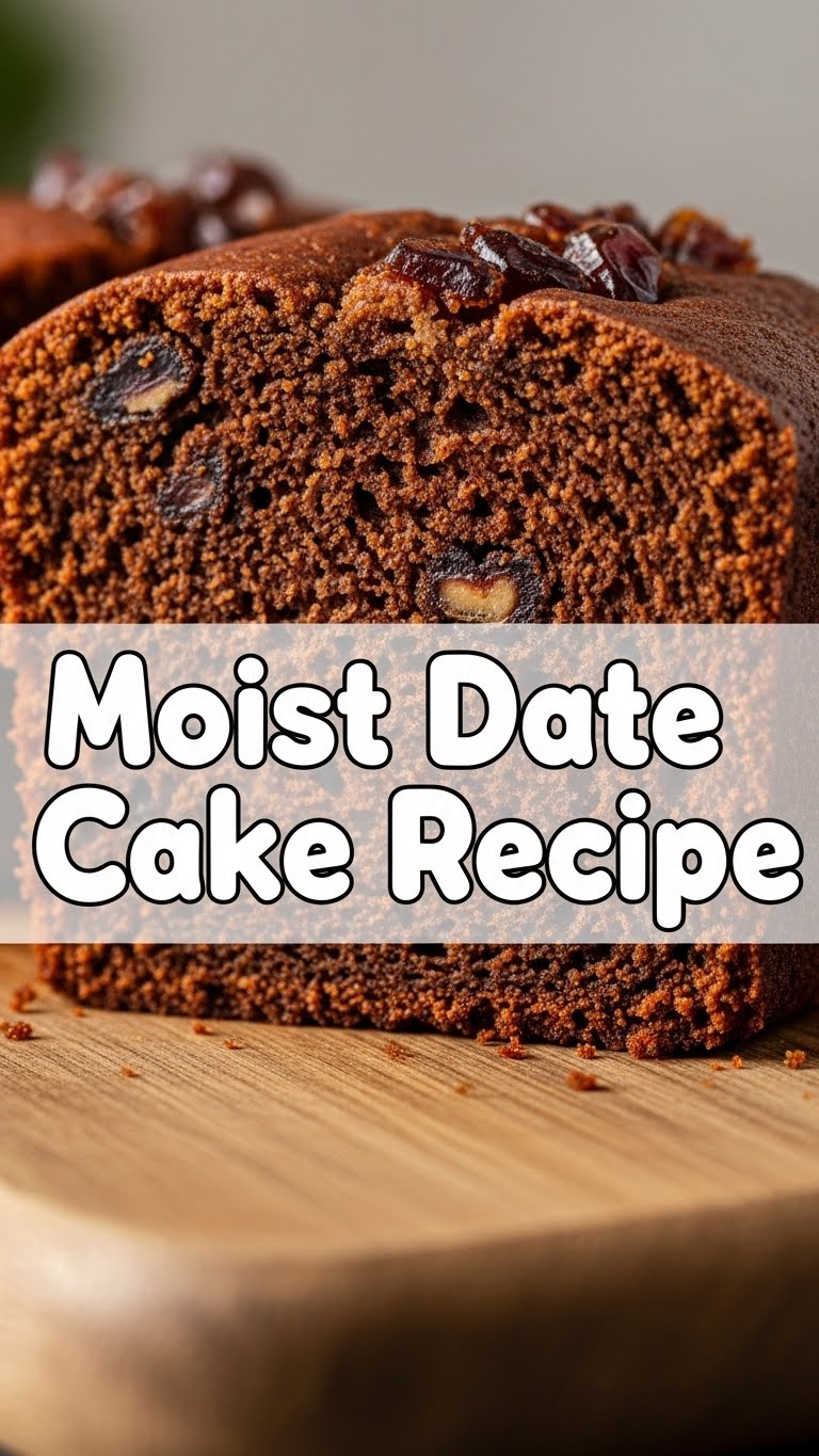 Moist Date Cake Recipe