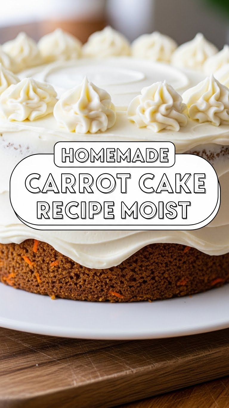 Homemade Carrot Cake Recipe Moist