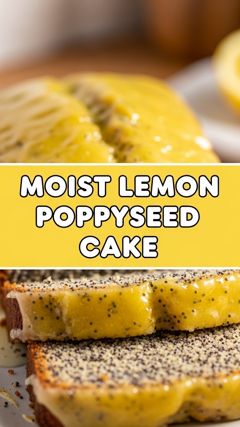 Moist Lemon Poppyseed Cake
