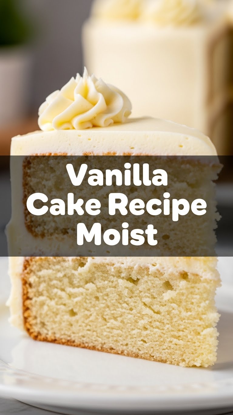 Vanilla Cake Recipe Moist