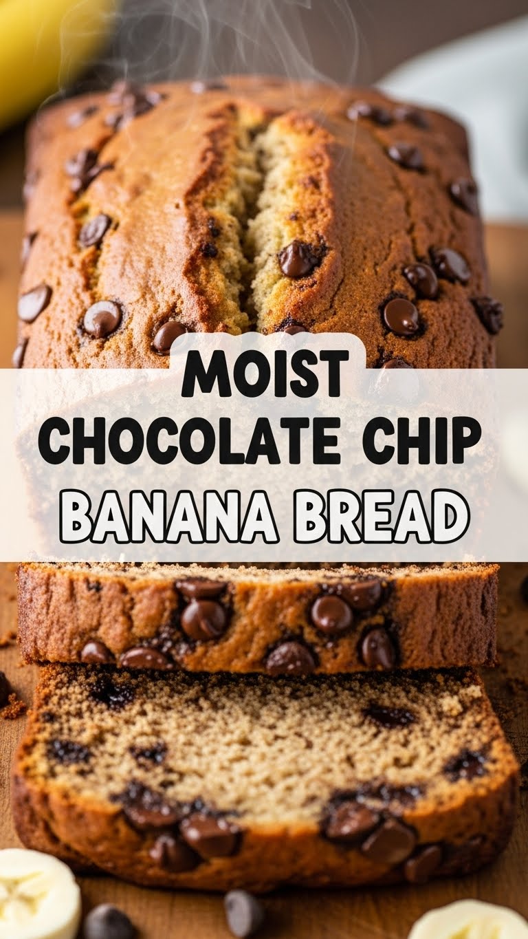 Moist Chocolate Chip Banana Bread