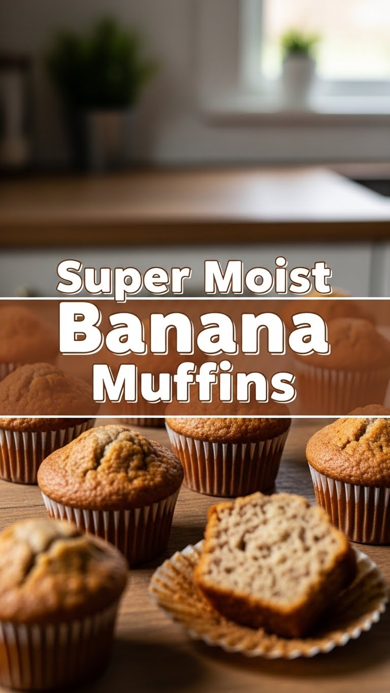 Super Moist Banana Muffins