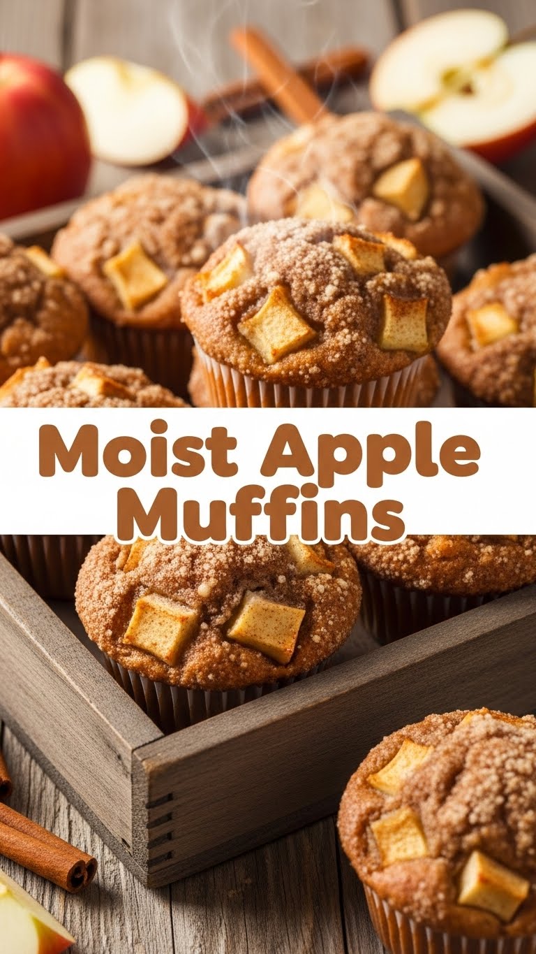 Moist Apple Muffins