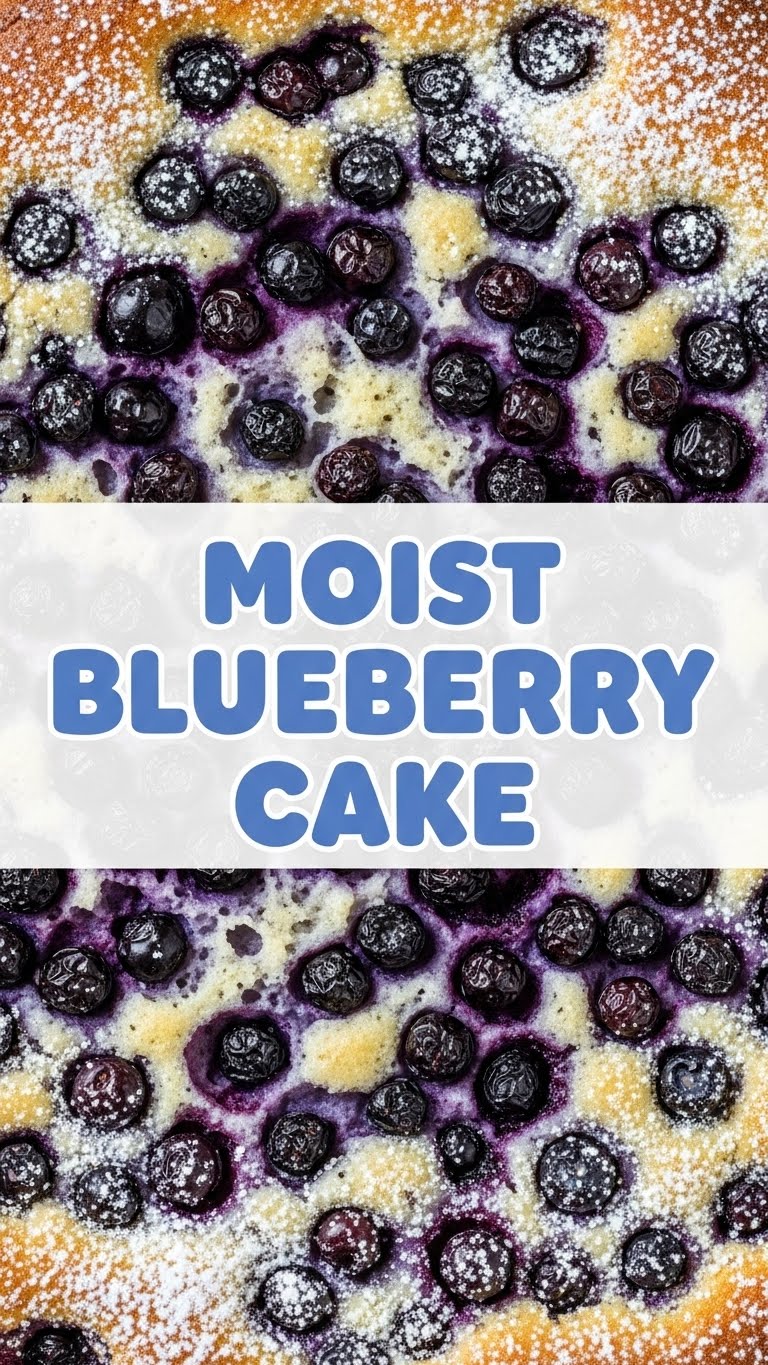 Moist Blueberry Cake
