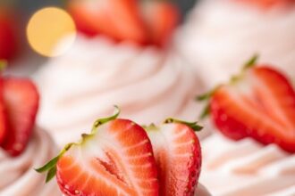 Moist Strawberry Cupcakes