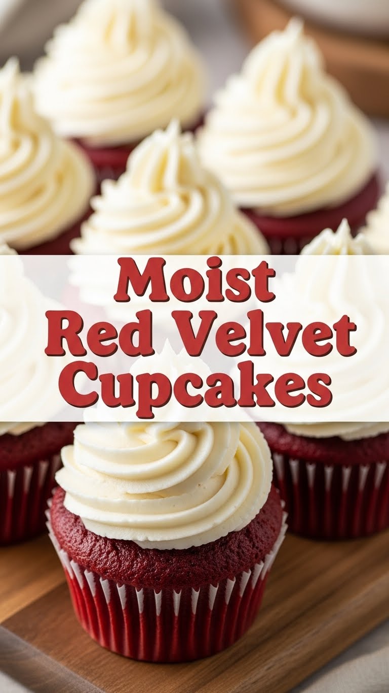 Moist Red Velvet Cupcakes