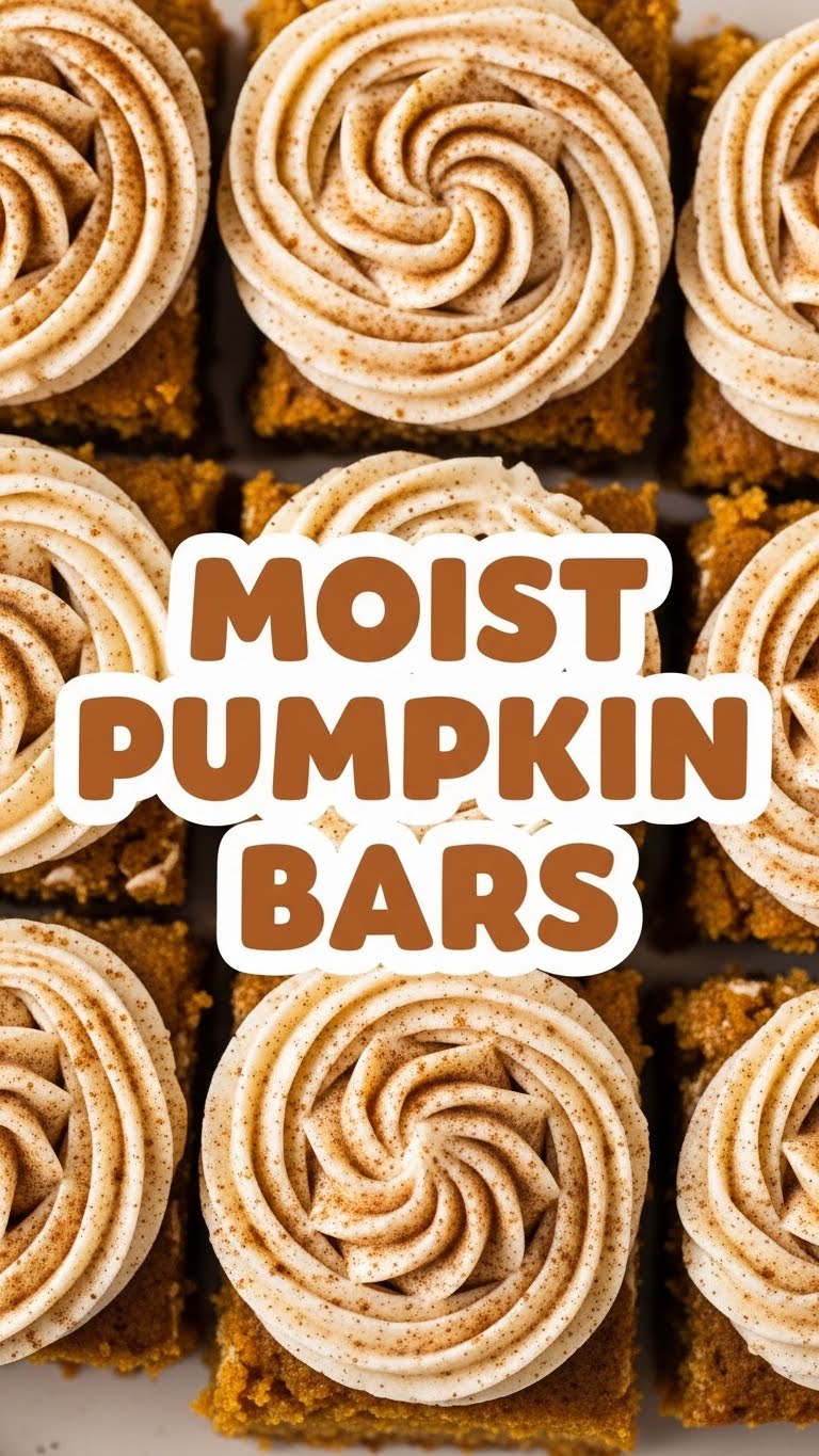 Moist Pumpkin Bars