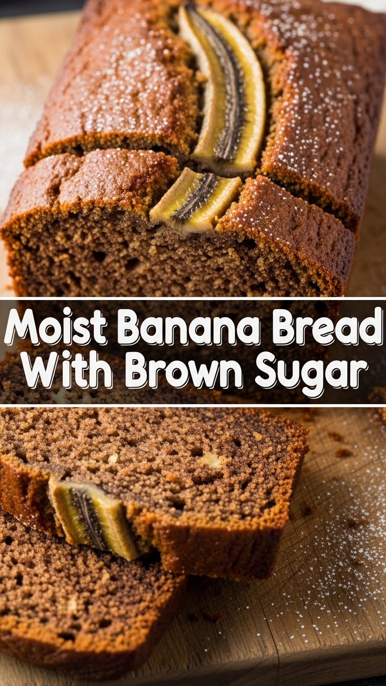 Moist Banana Bread Recipe With Brown Sugar