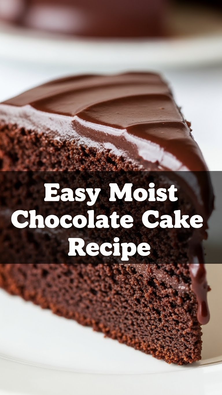 Easy Moist Chocolate Cake Recipe