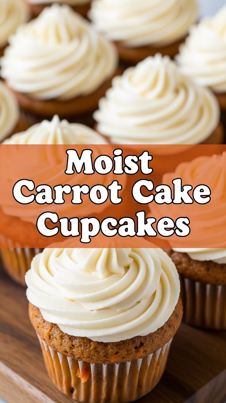 Moist Carrot Cake Cupcakes