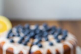 Moist Lemon Blueberry Cake
