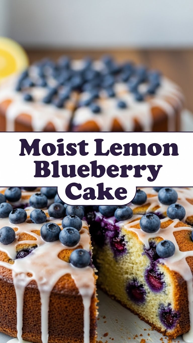 Moist Lemon Blueberry Cake