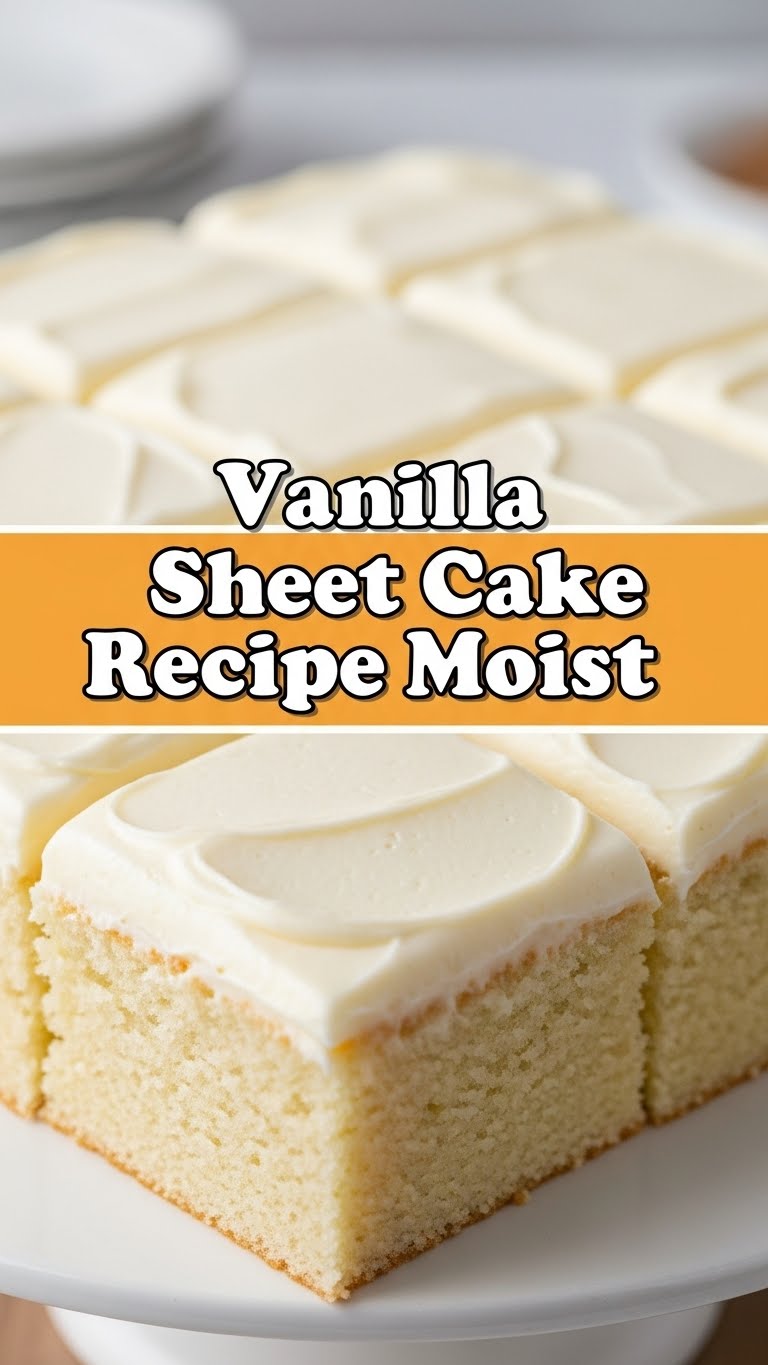 Vanilla Sheet Cake Recipe Moist