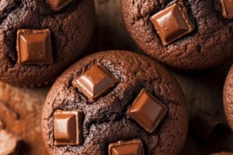 Moist Double Chocolate Muffins