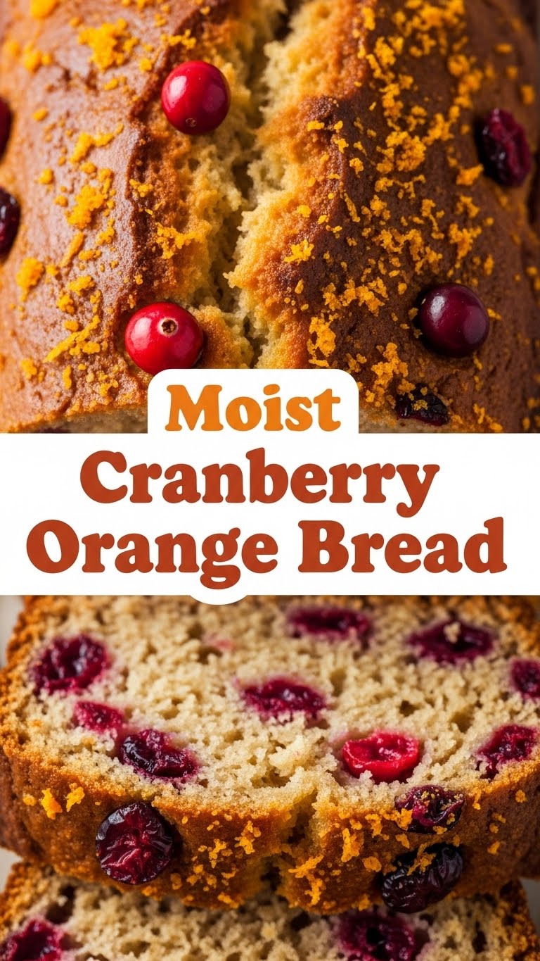 Moist Cranberry Orange Bread