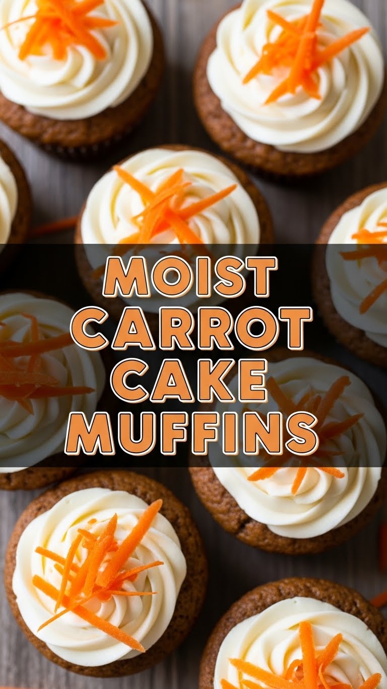 Moist Carrot Cake Muffins