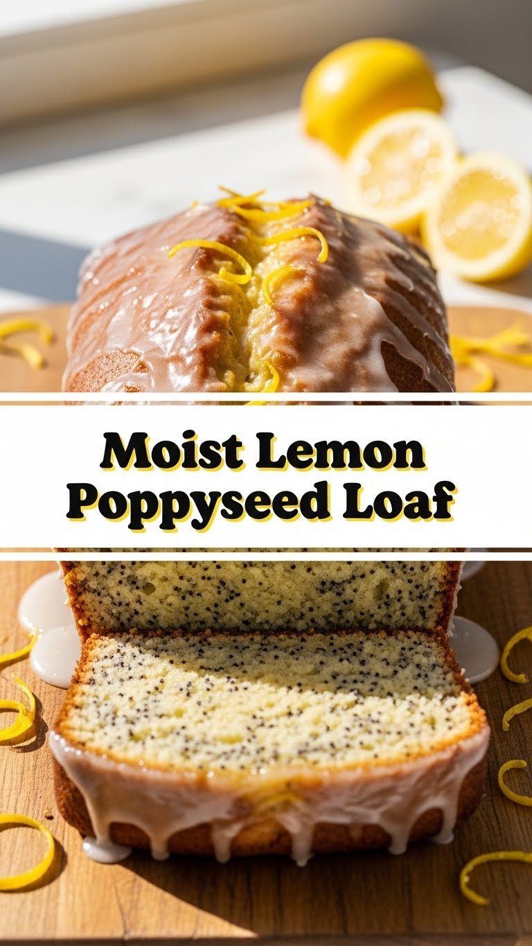 Moist Lemon Poppyseed Loaf