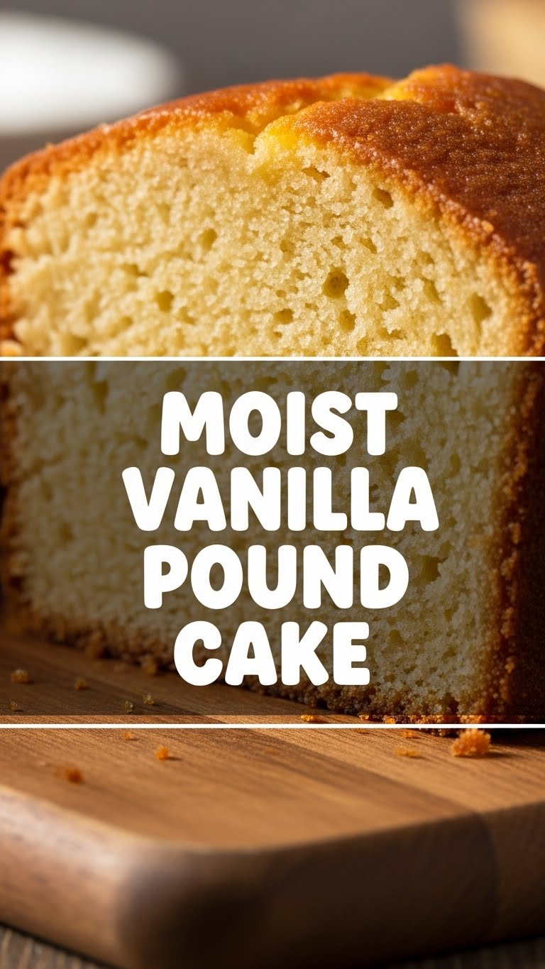 Moist Vanilla Pound Cake