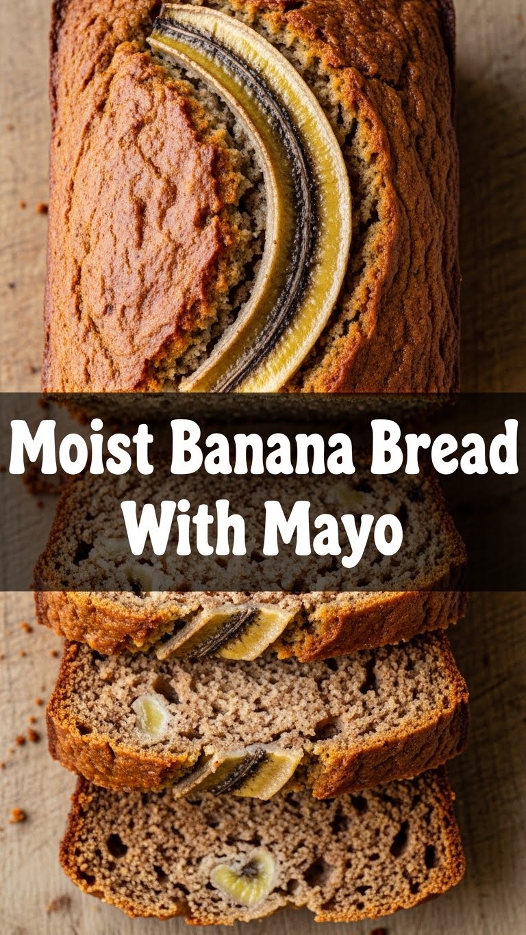 Moist Banana Bread With Mayo