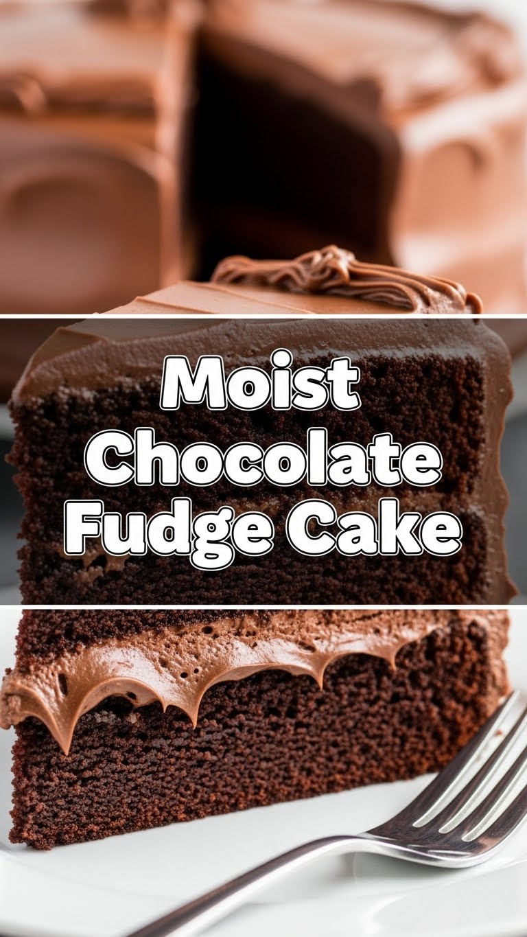 Moist Chocolate Fudge Cake
