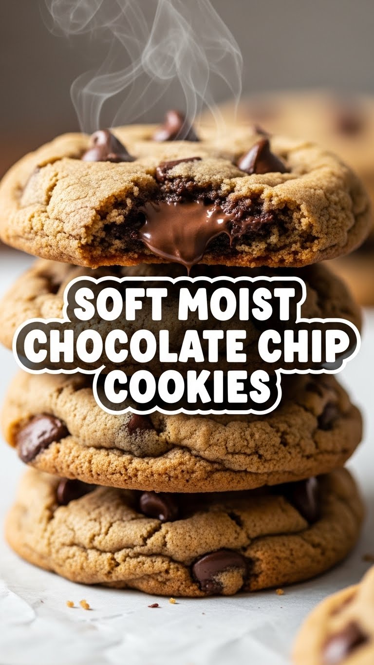 Soft Moist Chocolate Chip Cookies