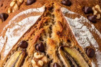 Moist Sourdough Banana Bread