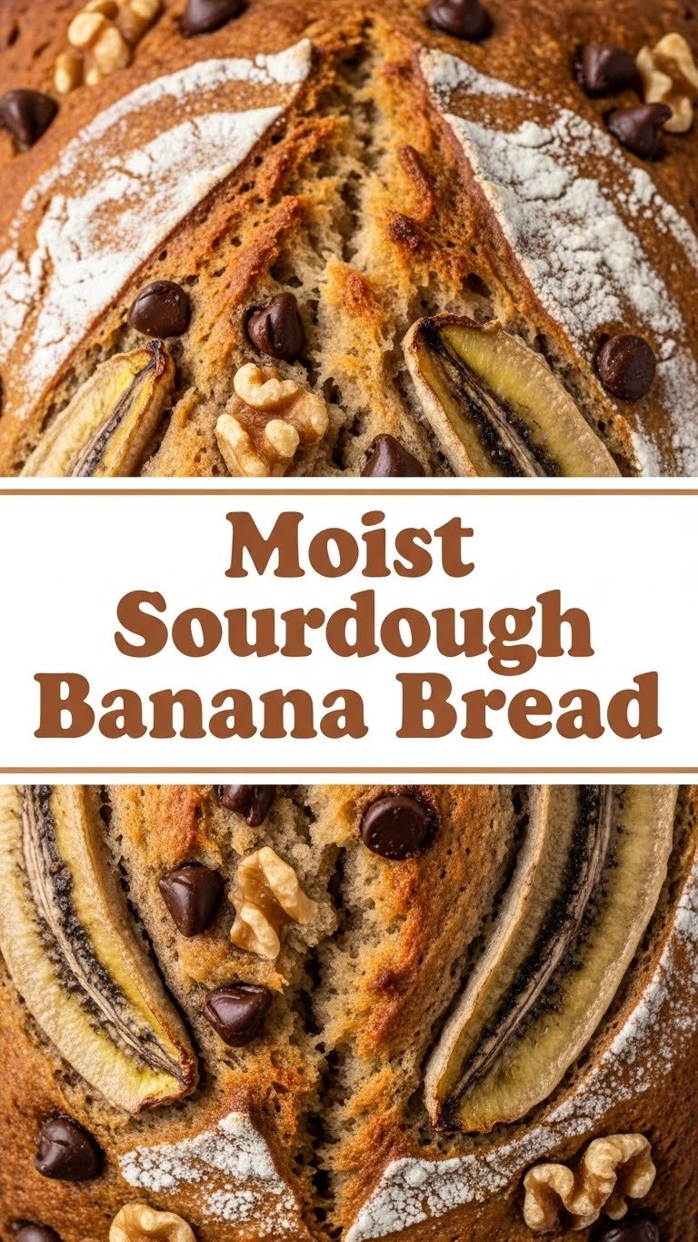 Moist Sourdough Banana Bread