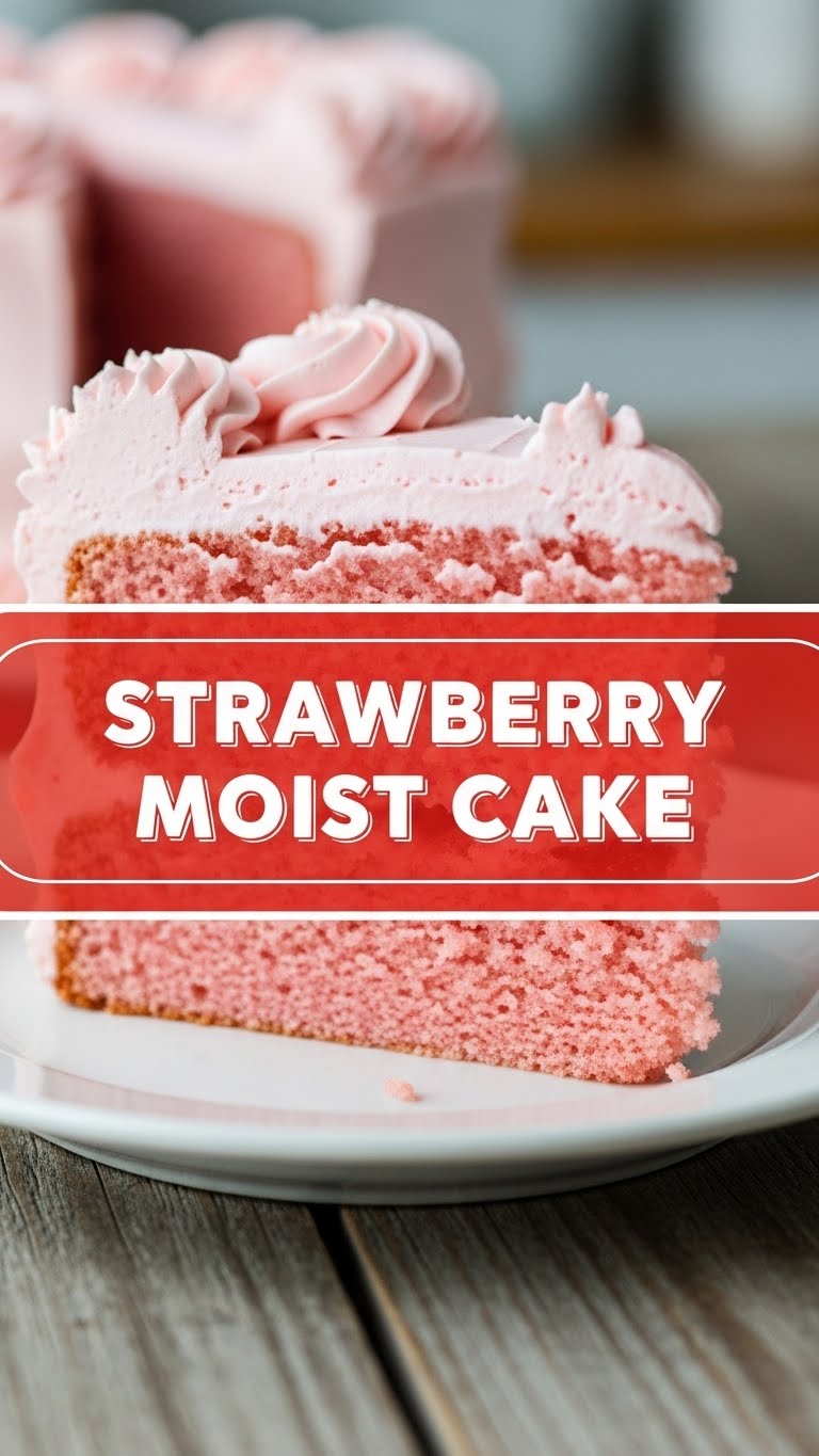 Strawberry Moist Cake