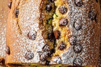 Moist Chocolate Chip Zucchini Bread
