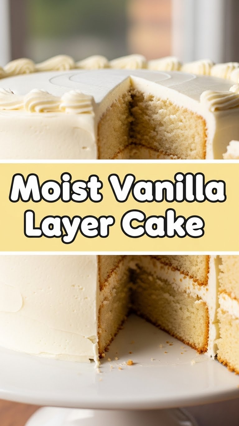 Moist Vanilla Layer Cake