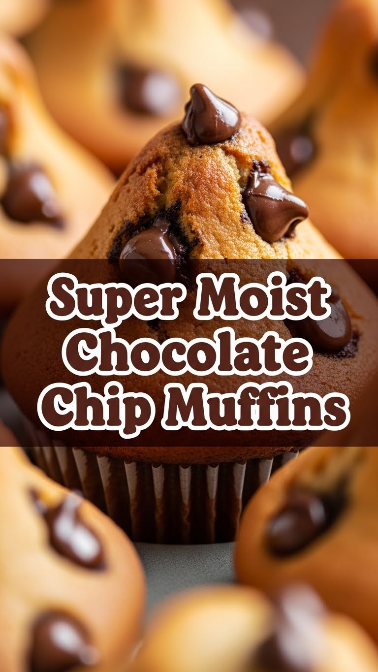 Super Moist Chocolate Chip Muffins