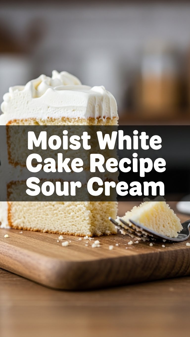 Moist White Cake Recipe Sour Cream