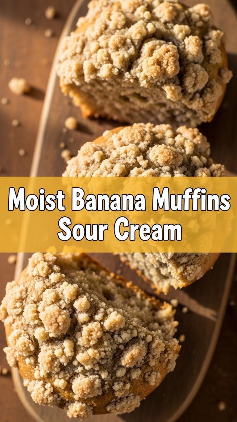 Moist Banana Muffins Sour Cream