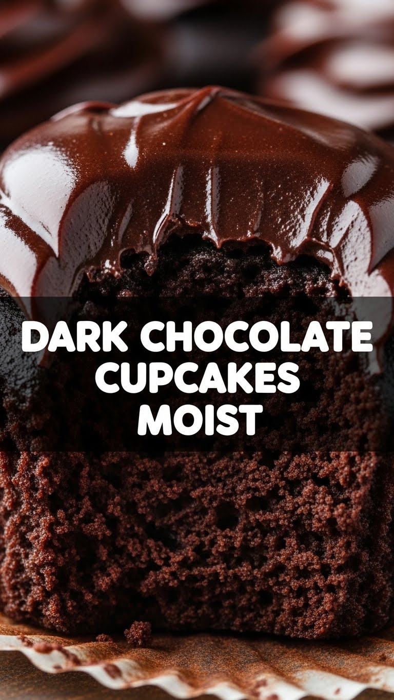 Dark Chocolate Cupcakes Moist
