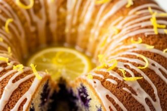 Lemon Blueberry Pound Cake Moist