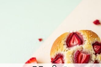 Moist Strawberry Muffins