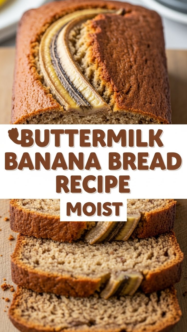 Buttermilk Banana Bread Recipe Moist